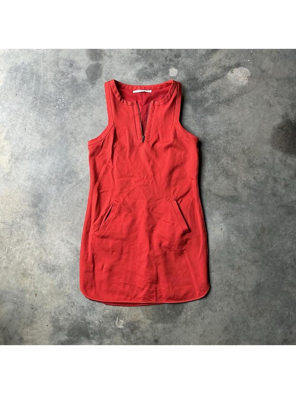 Trina Turk Red Sleeveless Sheath Dress